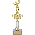 ODAK KUPA - Figürlü Kupalar - Voleybol Kadın Figürlü Kupalar FG-058 C - 41 cm