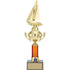 ODAK KUPA - Figürlü Kupalar - Yelken Figürlü Kupalar FG-056 C - 43 cm