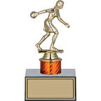 ODAK KUPA - Figürlü Kupalar - Bowling Kadın Figürlü Kupalar FG-003 C - 19 cm