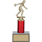 ODAK KUPA - Figürlü Kupalar - Bowling Kadın Figürlü Kupalar FG-004 B - 24 cm