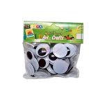 Oynar Göz 25mm Siyah Renkli Oynayan Göz 50 Adetli Paket