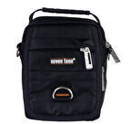 OGDO - Çok Gözlü Erkek El ve Omuz Askılı Çapraz Çanta Siyah - 2349