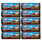 J-400 Jumbo Boy Çöp Poşeti (80 x 110 cm) 10 Lu Rulo x 10 Paket Çöp Torbası Siyah