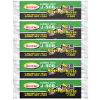 J-500 Jumbo Boy Çöp Poşeti (80 x 110 cm) 10 Lu Rulo x 5 Paket Çöp Torbası Siyah