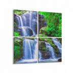 Olla 14201K4 Doğa / Manzara Görseli Kare 4'lü Kanvas Tablo (Ölçü: 65X65)