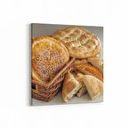 Olla 15042K Gıda Görseli Kare Kanvas Tablo (Ölçü: 100X100)