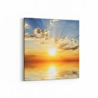 Olla 16025K Günbatımı Görseli Kare Kanvas Tablo (Ölçü: 60X60)
