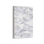 Olla 10445D Beyaz Kabartma Görseli Dikey Kanvas Tablo (Ölçü: 100X150)