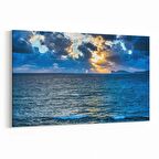Olla 16045Y Günbatımı Görseli Yatay Kanvas Tablo (Ölçü: 150X100)