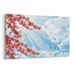 Olla 10517Y Ağaç Görseli Yatay Kanvas Tablo (Ölçü: 70X50)