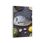 Olla 15277D Gıda Görseli Dikey Kanvas Tablo (Ölçü: 60X90)