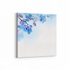 Olla 11692K Orkide Çiçek Görseli Kare Kanvas Tablo (Ölçü: 25X25)