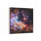 Olla 17665K Uzay Görseli Kare Kanvas Tablo (Ölçü: 25X25)