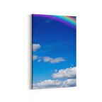 Olla 15775D Gökyüzü Bulut Görseli  Dikey Kanvas Tablo (Ölçü: 60X90)