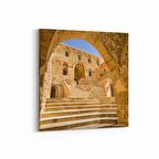 Olla 18734K Yapı Görseli Kare Kanvas Tablo (Ölçü: 30X30)