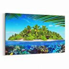 Olla 12982Y Deniz / Okyanus Görseli Yatay Kanvas Tablo (Ölçü: 30X20)