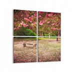 Olla 13447K4 Doğa / Manzara Görseli Kare 4'lü Kanvas Tablo (Ölçü: 105X105)