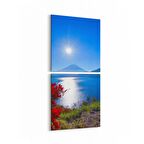 Olla 13716K2D Doğa / Manzara Görseli Kare 2'li Dikey Kanvas Tablo (Ölçü: 30X65)