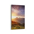 Olla 16108DD Günbatımı Görseli Dikey Dar Kanvas Tablo (Ölçü: 30X60)