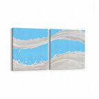 Olla 15219K2Y Gıda Görseli Kare 2'li Yatay Kanvas Tablo (Ölçü: 105X50)