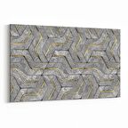 Olla 14954Y Geometrik Desen Görseli Yatay Kanvas Tablo (Ölçü: 90X60)