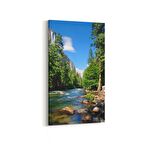 Olla 13641DD Doğa / Manzara Görseli Dikey Dar Kanvas Tablo (Ölçü: 40X80)