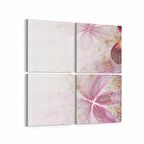Olla 10397K4 Abstract Görsel Kare 4'lü Kanvas Tablo (Ölçü: 65X65)