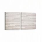 Olla 12031K2Y Ahşap Desen Görseli Kare 2'li Yatay Kanvas Tablo (Ölçü: 125X60)