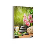 Olla 17109D Spa / Masaj Görseli Dikey Kanvas Tablo (Ölçü: 60X90)