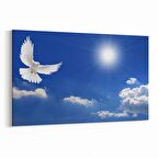Olla 15882Y Gökyüzü Kuşlar Görseli Yatay Kanvas Tablo (Ölçü: 70X50)