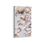 Olla 16543DD Kumsal / Sahil Görseli Dikey Dar Kanvas Tablo (Ölçü: 40X80)