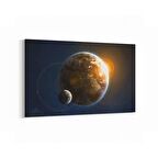 Olla 17624Y Uzay Görseli Yatay Kanvas Tablo (Ölçü: 120X80)