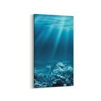 Olla 12927DD Deniz / Okyanus Görseli Dikey Dar Kanvas Tablo (Ölçü: 60X120)
