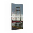 Olla 17951KD Yapı Görseli Kare 2'li Dikey Kanvas Tablo (Ölçü: 30X65)