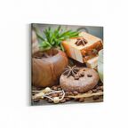 Olla 15086K Gıda Görseli Kare Kanvas Tablo (Ölçü: 25X25)