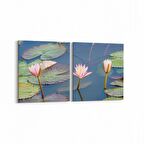 Olla 14457K2Y Doğa / Manzara Görseli Kare 2'li Yatay Kanvas Tablo (Ölçü: 105X50)