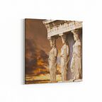 Olla 18090K Yapı Görseli Kare Kanvas Tablo (Ölçü: 25X25)