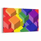 Olla 10046Y Abstract 3 Boyut Görsel Yatay Kanvas Tablo (Ölçü: 90X60)