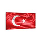 Olla 17571YD Türk Bayrağı Görseli Yatay Dar Kanvas Tablo (Ölçü: 60X30)
