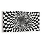 Olla 10239YD Abstract Girdap Görsel Yatay Dar Kanvas Tablo (Ölçü: 60X30)