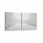 Olla 10424K2Y Abstract Tünel Görsel Kare 2'li Yatay Kanvas Tablo (Ölçü: 145X70)
