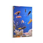 Olla 12088D Akvaryum / Balık Görseli Dikey Kanvas Tablo (Ölçü: 100X150)