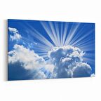 Olla 15759Y Gökyüzü Bulut Görseli  Yatay Kanvas Tablo (Ölçü: 150X100)