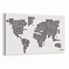 Olla 16203Y Harita Görseli Yatay Kanvas Tablo (Ölçü: 45X30)