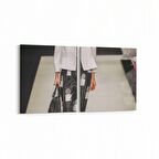 Olla 16914K2Y Model / Manken Görseli 2'li Yatay Kanvas Tablo (Ölçü: 65X30)