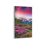 Olla 13612DD Doğa / Manzara Görseli Dikey Dar Kanvas Tablo (Ölçü: 40X80)