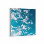 Olla 15419K Gökyüzü Bulut Görseli  Kare Kanvas Tablo (Ölçü: 60X60)