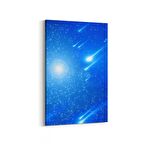 Olla 14645D Gece Gökyüzü Görseli Dikey Kanvas Tablo (Ölçü: 60X90)