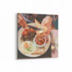 Olla 15104K Gıda Görseli Kare Kanvas Tablo (Ölçü: 25X25)