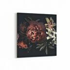 Olla 11762K Çiçek Görseli Kare Kanvas Tablo (Ölçü: 25X25)